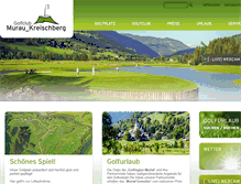 Tablet Screenshot of golf-murau-kreischberg.at